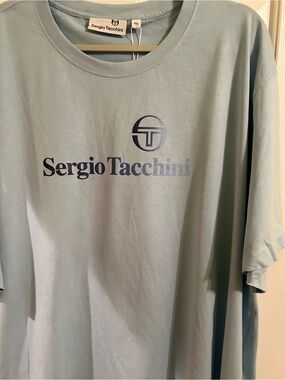 Sergio Tacchini Light Blue Logo Short Sleeve Tee